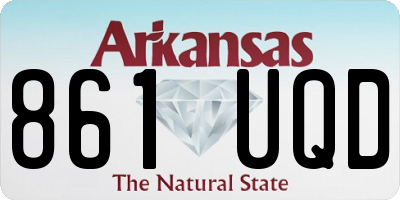 AR license plate 861UQD