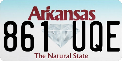 AR license plate 861UQE