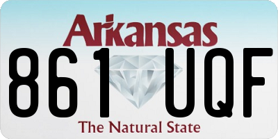 AR license plate 861UQF