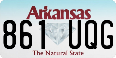 AR license plate 861UQG