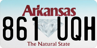 AR license plate 861UQH