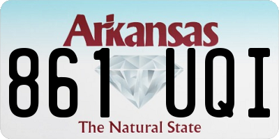 AR license plate 861UQI