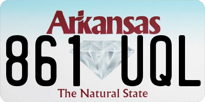 AR license plate 861UQL