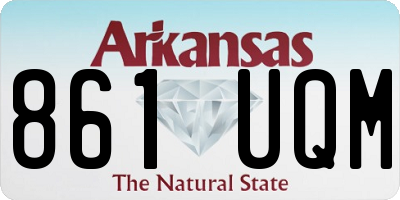 AR license plate 861UQM