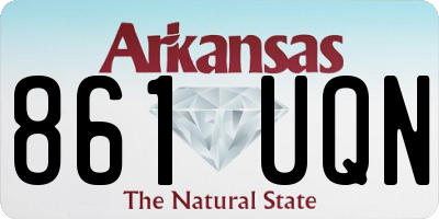 AR license plate 861UQN