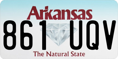 AR license plate 861UQV