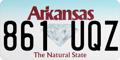 AR license plate 861UQZ