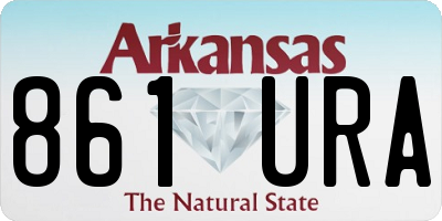 AR license plate 861URA