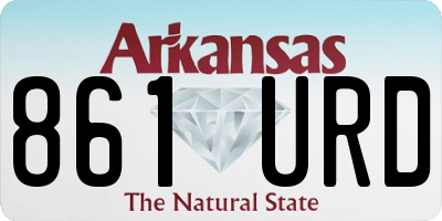 AR license plate 861URD