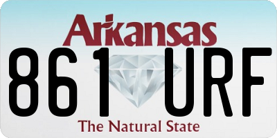 AR license plate 861URF