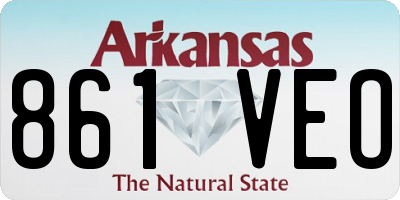 AR license plate 861VEO