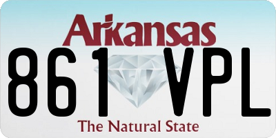 AR license plate 861VPL
