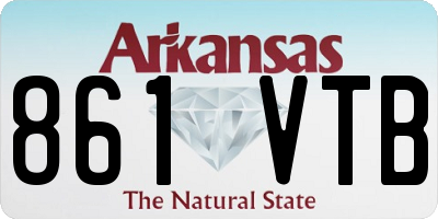 AR license plate 861VTB