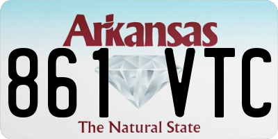 AR license plate 861VTC