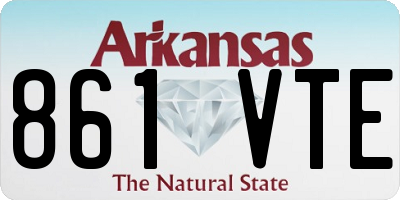 AR license plate 861VTE