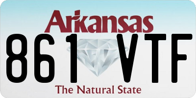 AR license plate 861VTF