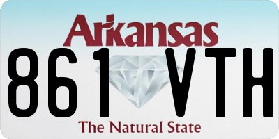 AR license plate 861VTH