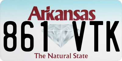 AR license plate 861VTK