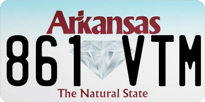 AR license plate 861VTM