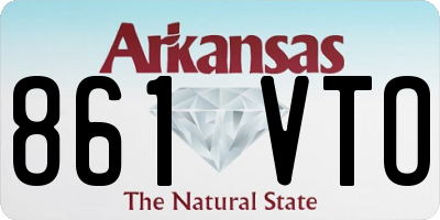 AR license plate 861VTO