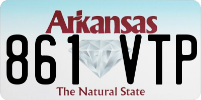 AR license plate 861VTP