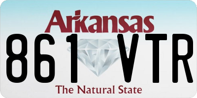 AR license plate 861VTR
