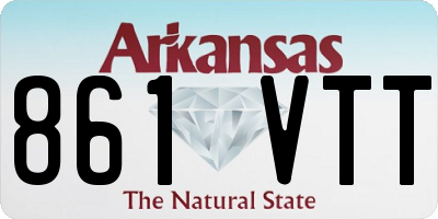 AR license plate 861VTT