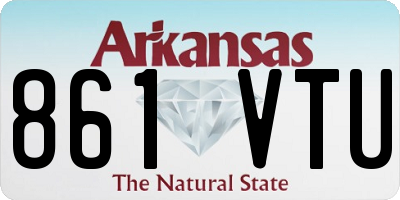 AR license plate 861VTU