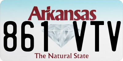AR license plate 861VTV