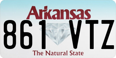 AR license plate 861VTZ