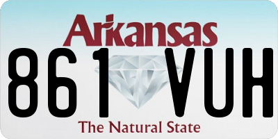 AR license plate 861VUH