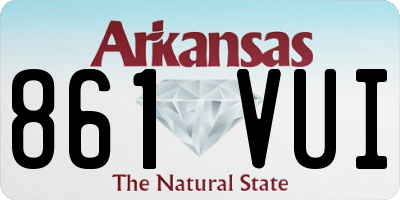 AR license plate 861VUI