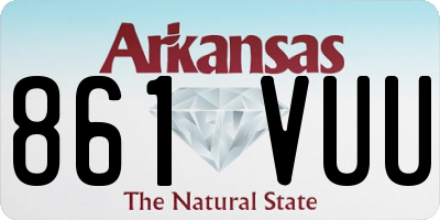 AR license plate 861VUU