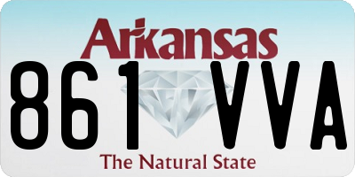 AR license plate 861VVA