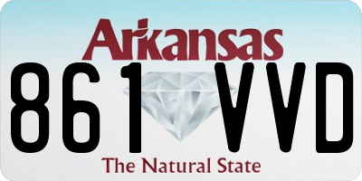 AR license plate 861VVD
