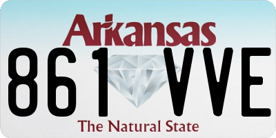AR license plate 861VVE