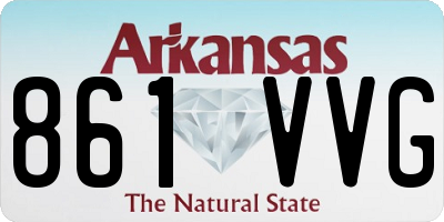AR license plate 861VVG