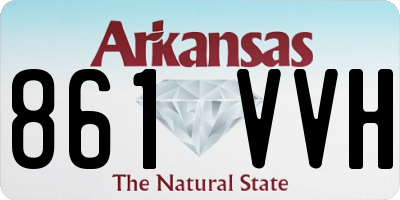 AR license plate 861VVH