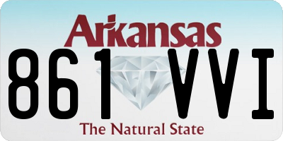 AR license plate 861VVI
