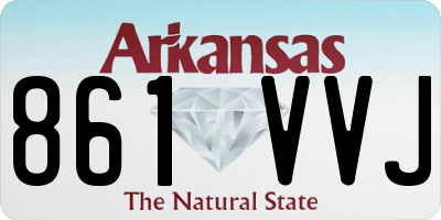 AR license plate 861VVJ