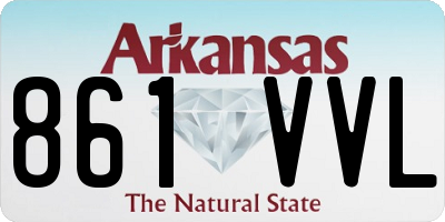 AR license plate 861VVL