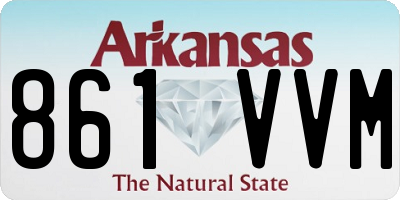 AR license plate 861VVM