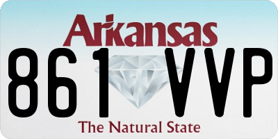 AR license plate 861VVP