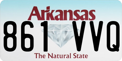 AR license plate 861VVQ