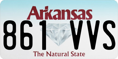 AR license plate 861VVS