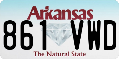 AR license plate 861VWD