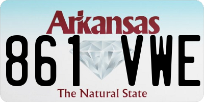 AR license plate 861VWE