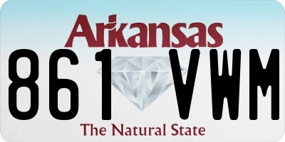 AR license plate 861VWM