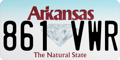 AR license plate 861VWR