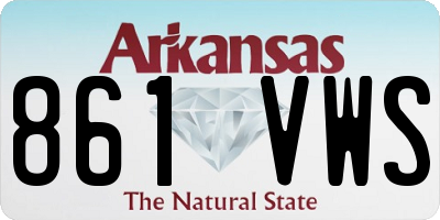 AR license plate 861VWS